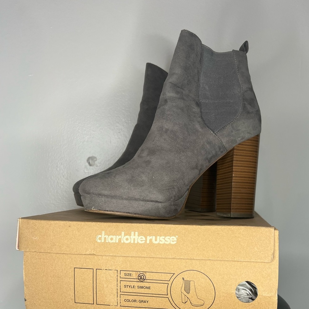 Charlotte Russe fall heel boots